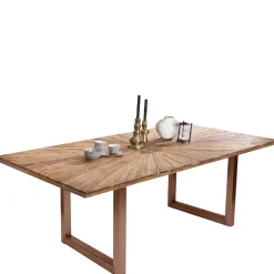 Esszimmer Esstisch mit Altholz-Platte aus Teak - Coras^Wohnen Discount