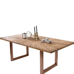 Esszimmer Esstisch mit Altholz-Platte aus Teak - Coras^Wohnen Discount