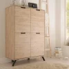 Wohnen Esszimmer Highboard Rodonda im Retro Style