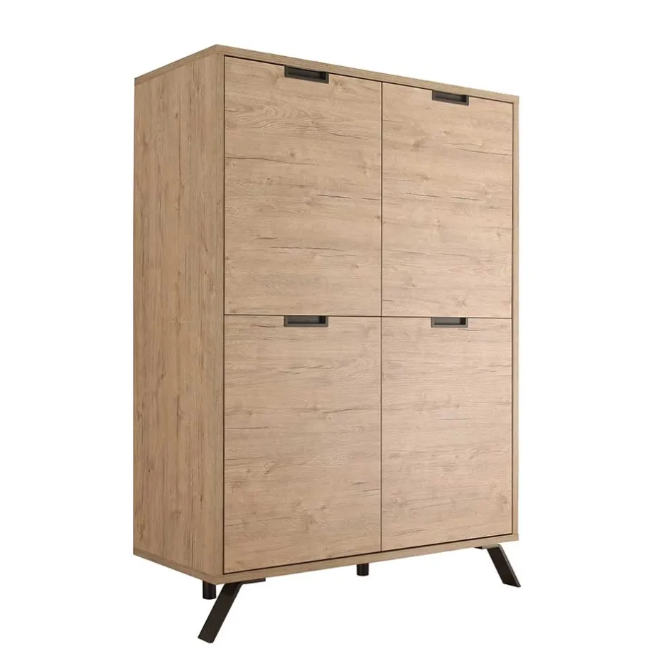 Wohnen Esszimmer Highboard Rodonda im Retro Style
