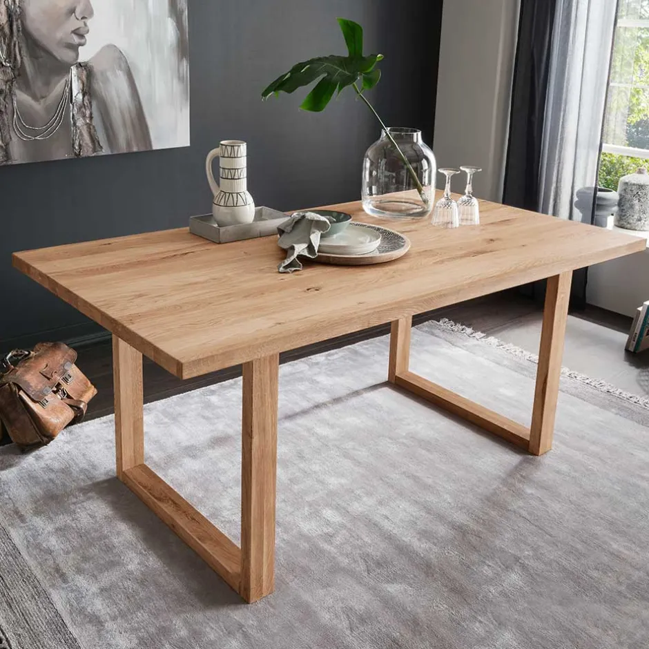 Wohnen Esszimmer Holztisch aus geölter Wildeiche - Loitons