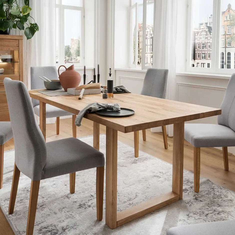Wohnen Esszimmer Holztisch aus geölter Wildeiche - Loitons