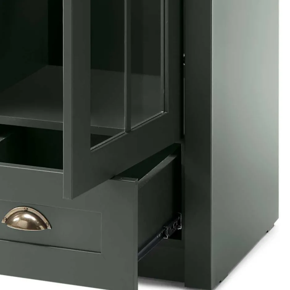 Esszimmer Möbel Set in Dunkelgrün - Niestov (vierteilig)^Wohnen Sale