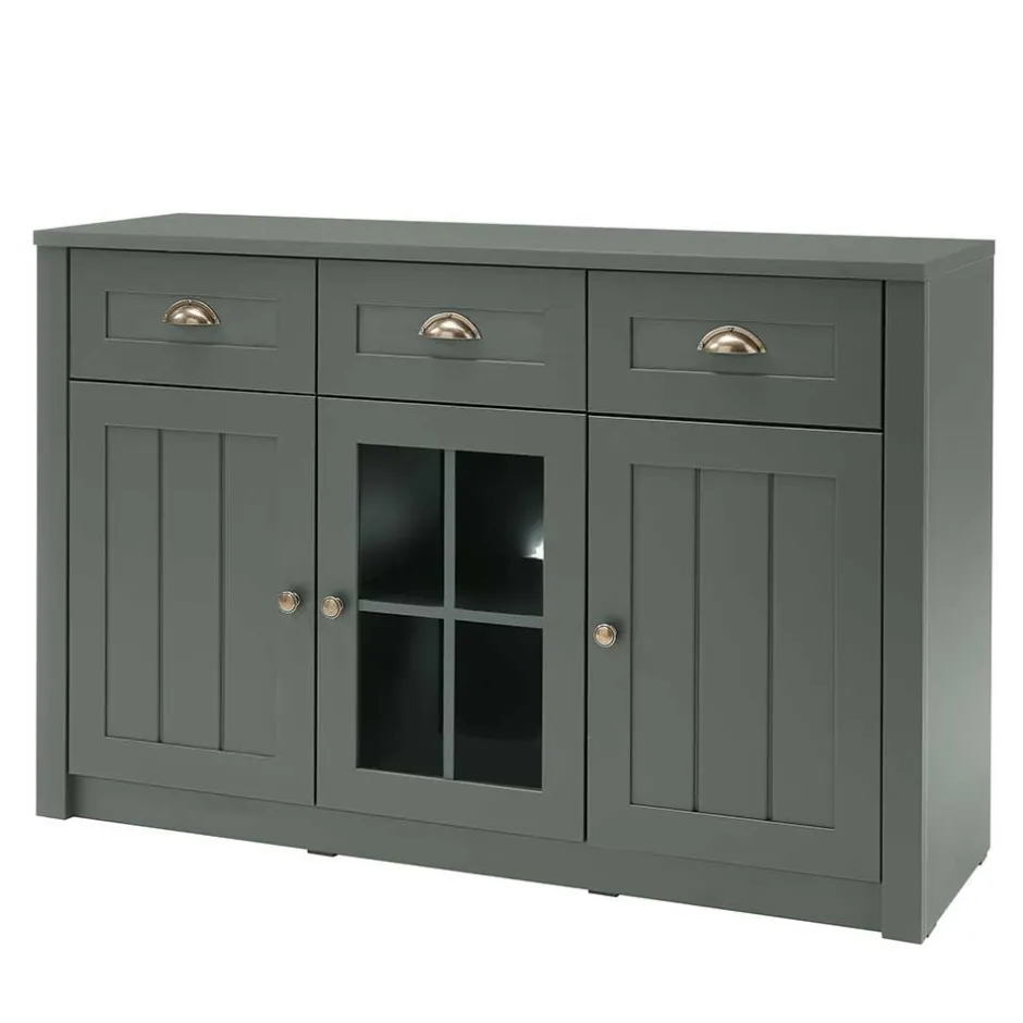 Esszimmer Möbel Set in Dunkelgrün - Niestov (vierteilig)^Wohnen Sale