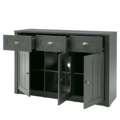 Esszimmer Möbel Set in Dunkelgrün - Niestov (vierteilig)^Wohnen Sale