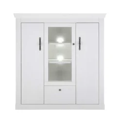 Esszimmer Möbel Set in weißer Holzoptik Pinie - Liancos (vierteilig)^Wohnen Outlet