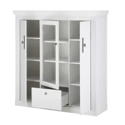 Esszimmer Möbel Set in weißer Holzoptik Pinie - Liancos (vierteilig)^Wohnen Outlet