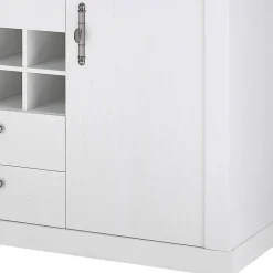 Esszimmer Möbel Set in weißer Holzoptik Pinie - Liancos (vierteilig)^Wohnen Outlet