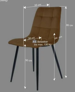 Wohnen Esszimmer Möbel Set mit Tisch - Anjal (siebenteilig)