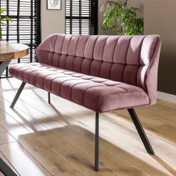 Esszimmer Polsterbank in Rosa Samt - Miobelda^Wohnen Hot