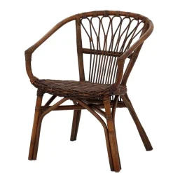 Esszimmer Rattanstuhl in Braun - Longford (2er Set)^Wohnen Sale