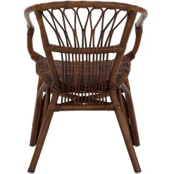 Esszimmer Rattanstuhl in Braun - Longford (2er Set)^Wohnen Sale