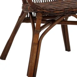 Esszimmer Rattanstuhl in Braun - Longford (2er Set)^Wohnen Sale