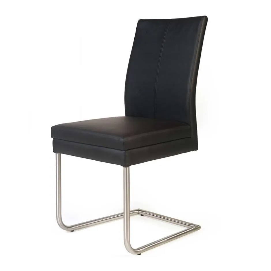 Esszimmer Schwingstuhl mit Kunstleder - Monty (2er Set)^Wohnen New