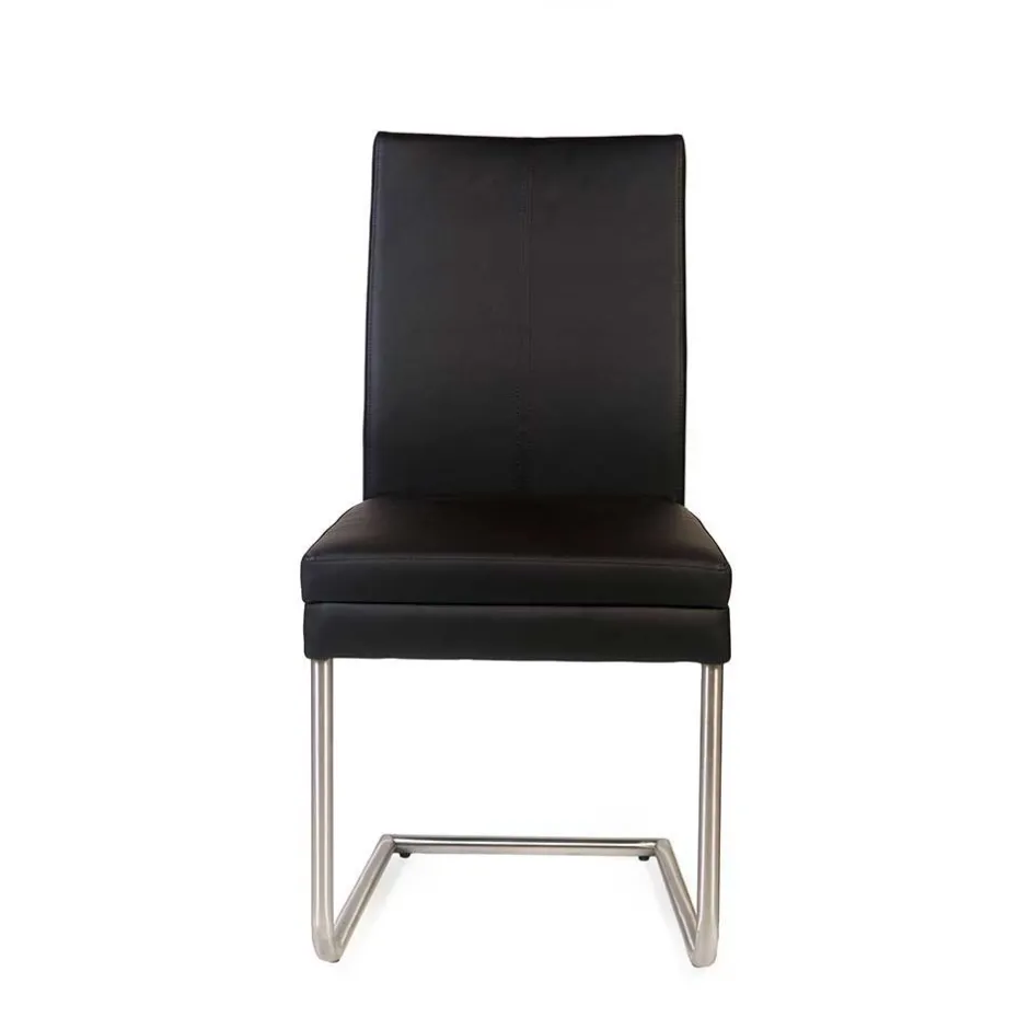 Esszimmer Schwingstuhl mit Kunstleder - Monty (2er Set)^Wohnen New