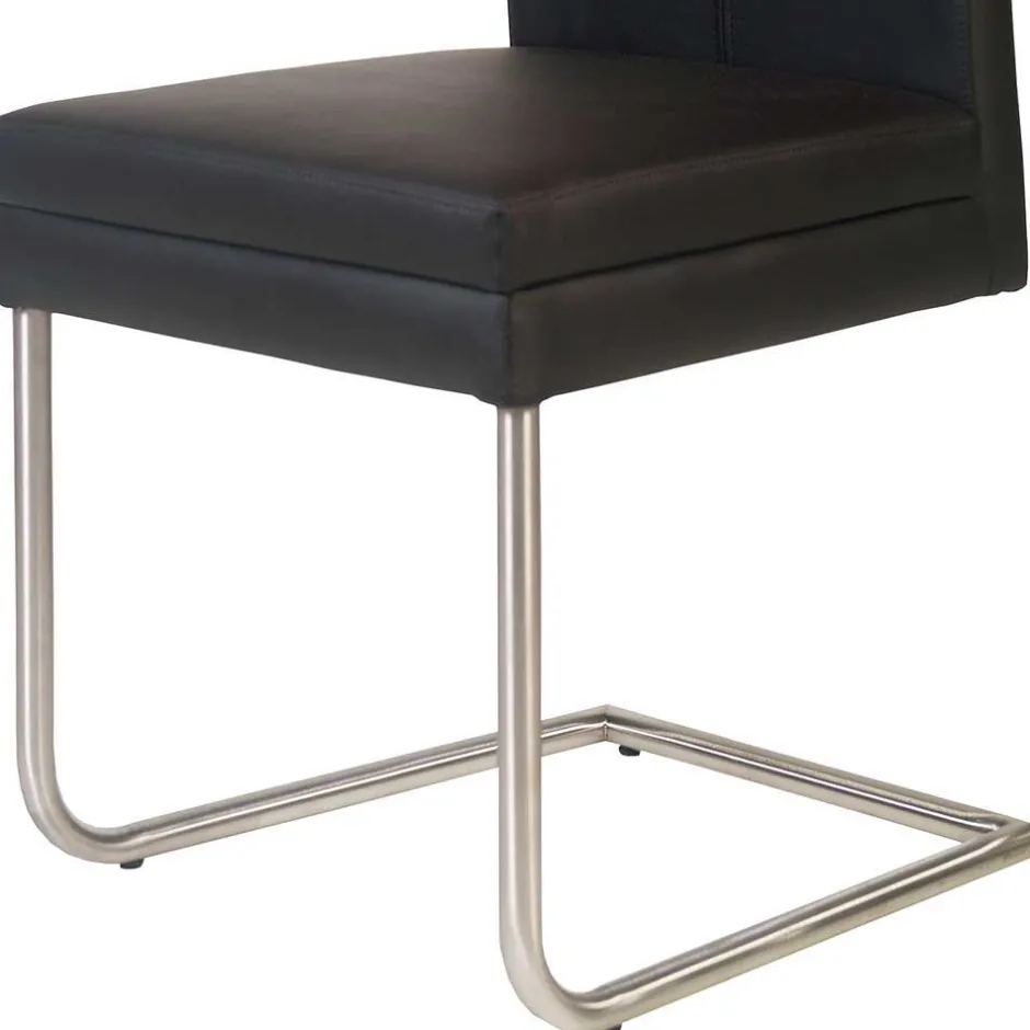 Esszimmer Schwingstuhl mit Kunstleder - Monty (2er Set)^Wohnen New