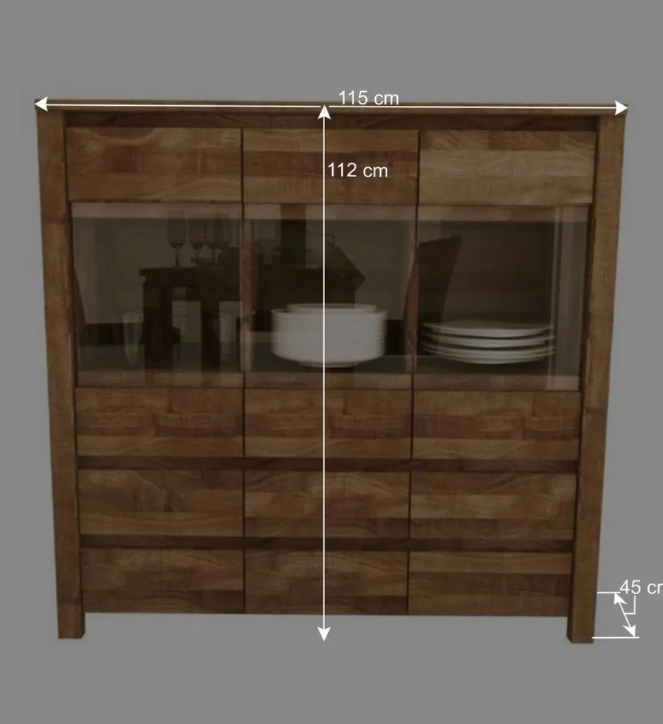 Wohnen Esszimmer Sideboard Nadalia aus Wildeiche Massivholz