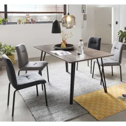 Esszimmer Sitzgarnitur im Retrostil - Haclana (fünfteilig)^Wohnen