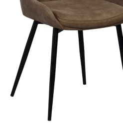 Wohnen Esszimmer Sitzgruppe in Braun & Schwarz - Elizabeth (siebenteilig)