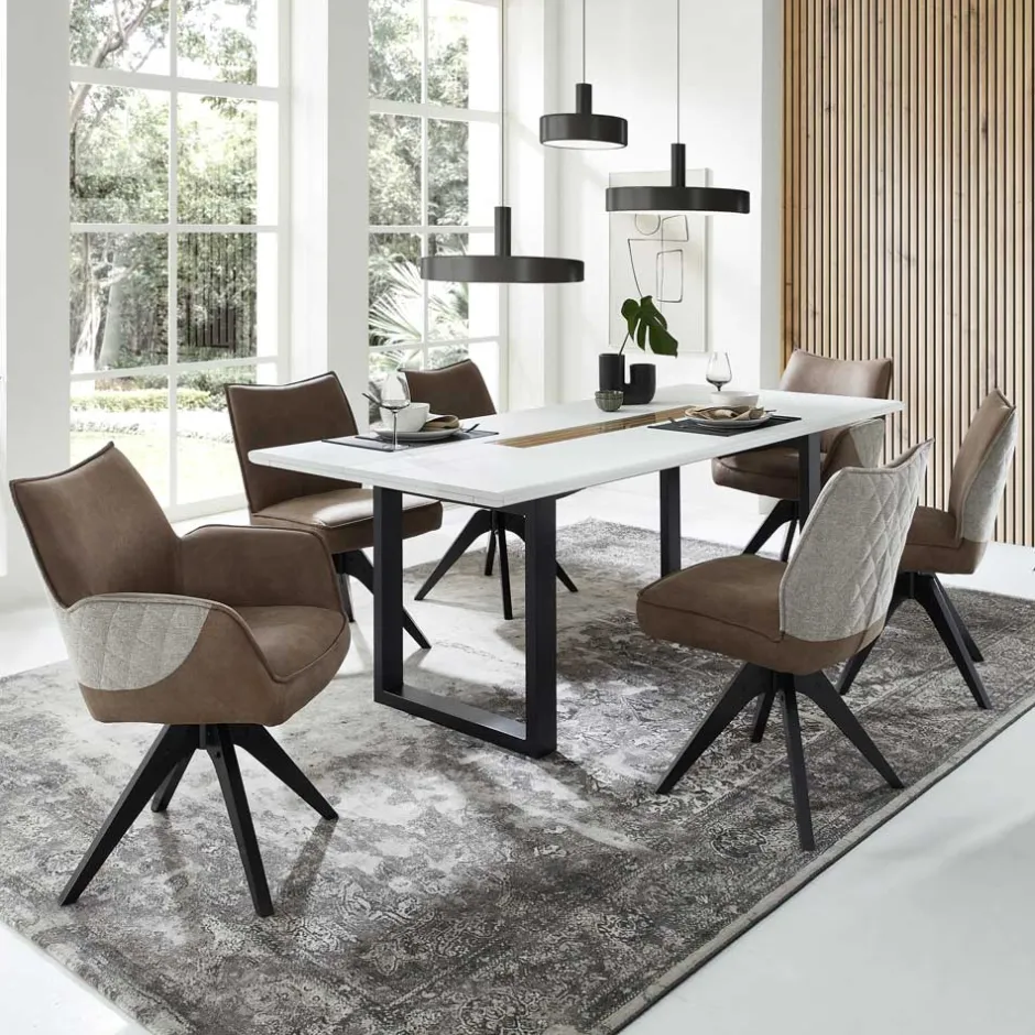 Esszimmer Sitzgruppe mit sechs Sitzplätzen - Niam (siebenteilig)^Wohnen Outlet