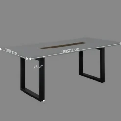 Esszimmer Sitzgruppe mit sechs Sitzplätzen - Niam (siebenteilig)^Wohnen Outlet