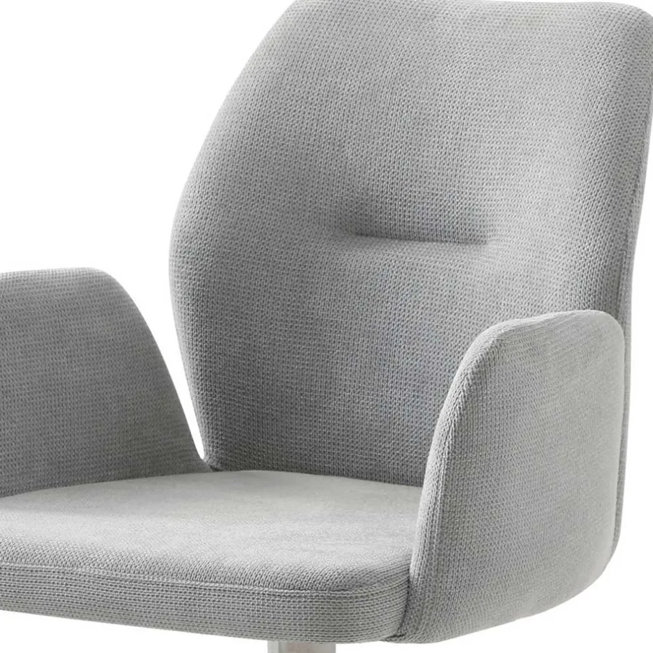 Wohnen Esszimmer Sitzgruppe mit Drehstühlen - Brunion (fünfteilig)