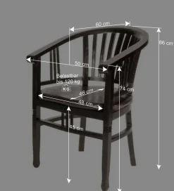 Wohnen Esszimmer Stuhl Islando aus Akazie Massivholz