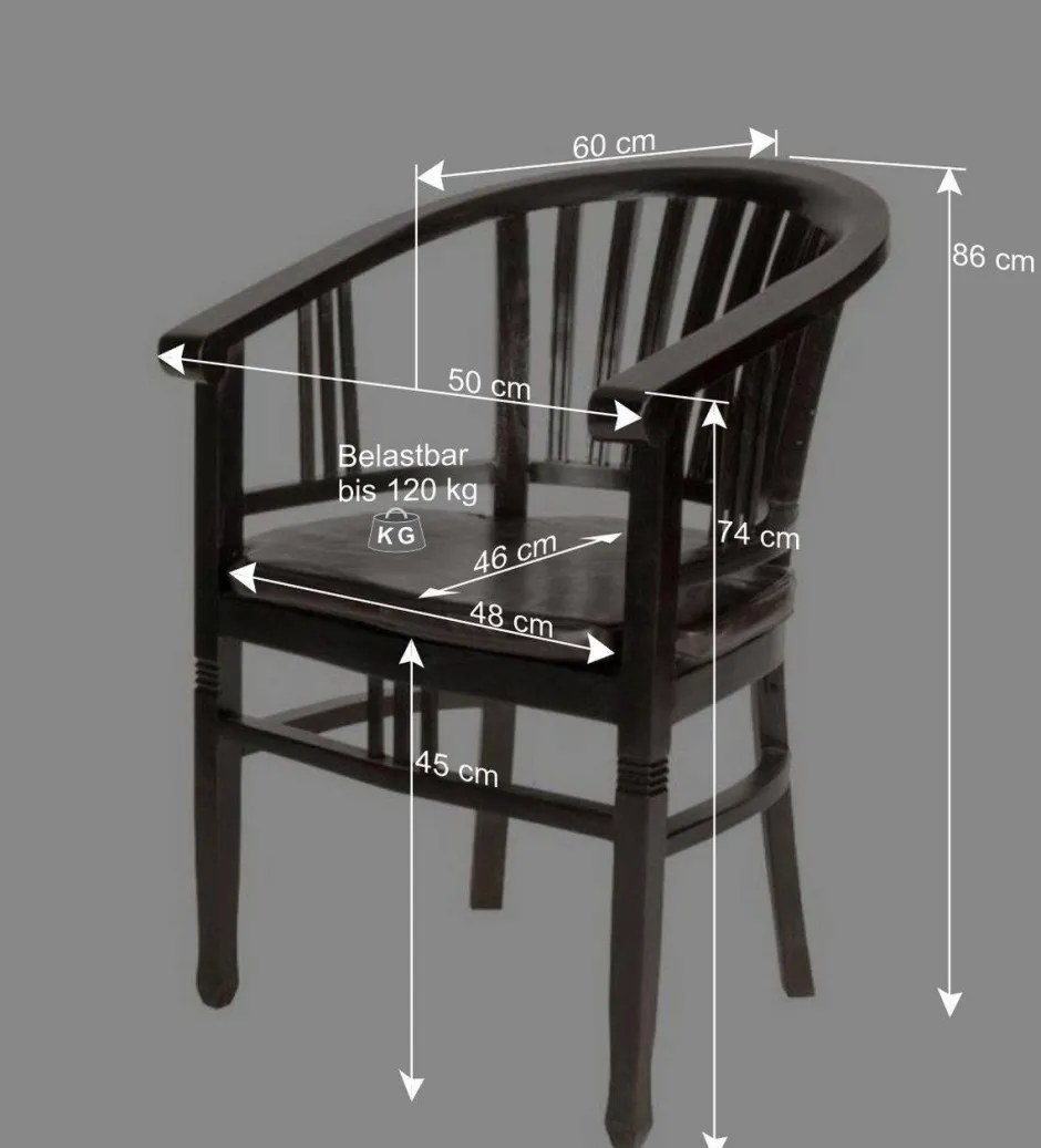 Wohnen Esszimmer Stuhl Islando aus Akazie Massivholz