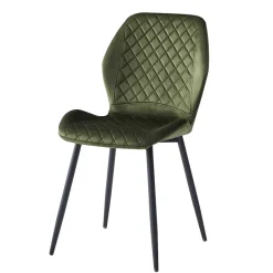 Esszimmer Stuhlset in Dunkelgrün - Yalley (4er Set)^Wohnen