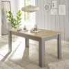 Wohnen Esszimmer Tisch in Eiche NB & Lichtgrau - Buleta
