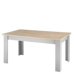 Wohnen Esszimmer Tisch in Eiche NB & Lichtgrau - Buleta