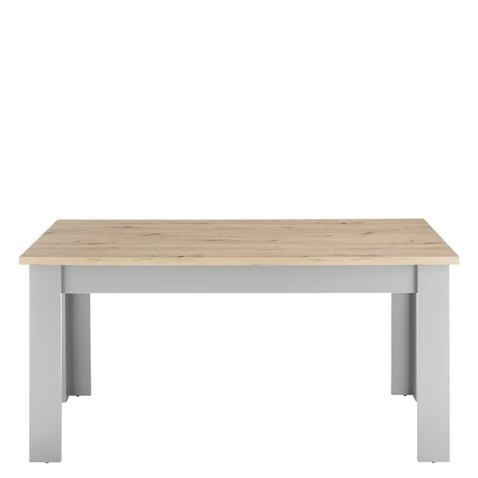 Wohnen Esszimmer Tisch in Eiche NB & Lichtgrau - Buleta