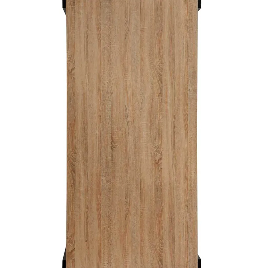 Wohnen Esszimmer Tisch in Holzoptik Eiche & Schwarz - Cigano