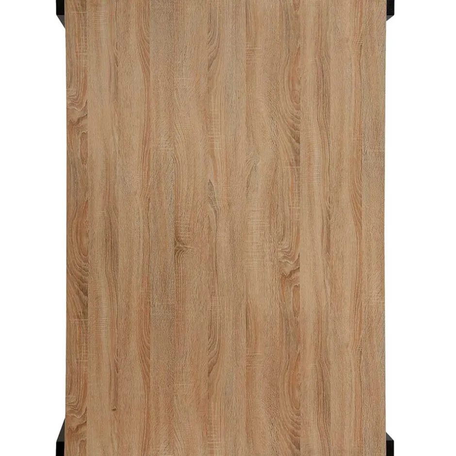 Wohnen Esszimmer Tisch in Holzoptik Eiche & Schwarz - Cigano