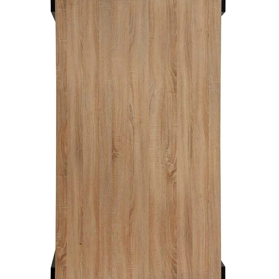 Wohnen Esszimmer Tisch in Holzoptik Eiche & Schwarz - Cigano