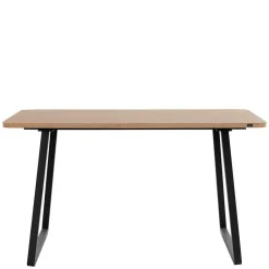 Esszimmer Tisch in Wildeiche Optik & Schwarz - Neviska^Wohnen