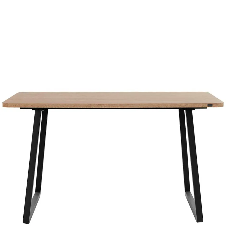 Esszimmer Tisch in Wildeiche Optik & Schwarz - Neviska^Wohnen