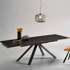 Esszimmer Tisch mit Sinterstein Platte verlängerbar - Paulo^Wohnen Sale