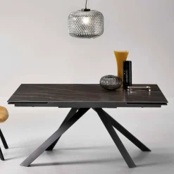 Esszimmer Tisch mit Sinterstein Platte verlängerbar - Paulo^Wohnen Sale