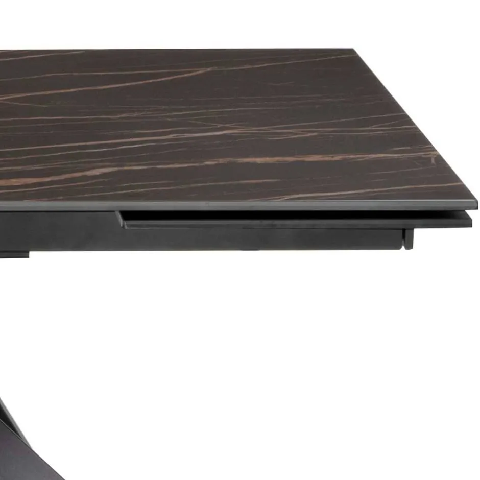 Esszimmer Tisch mit Sinterstein Platte verlängerbar - Paulo^Wohnen Sale