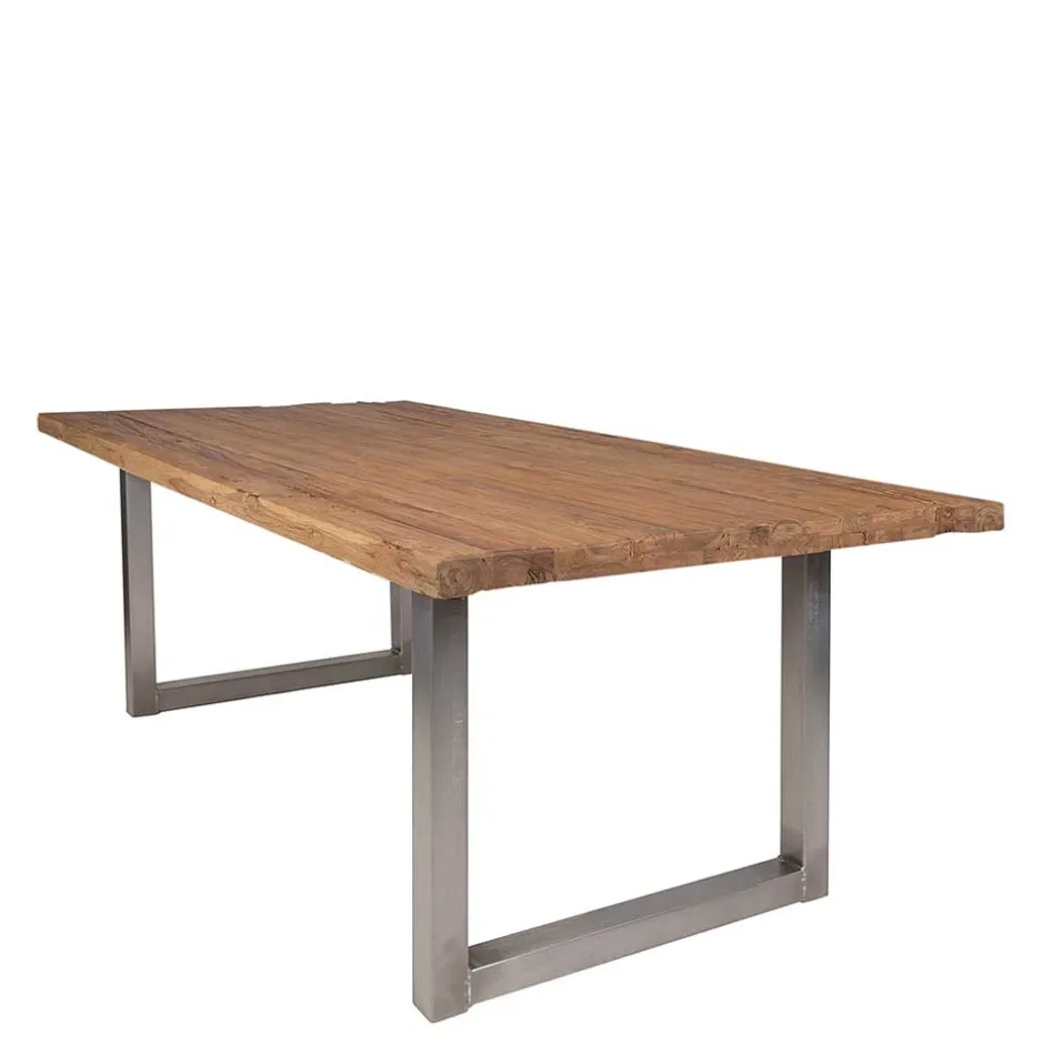 Wohnen Esszimmer Tisch mit Teak Altholz Platte - Malaya