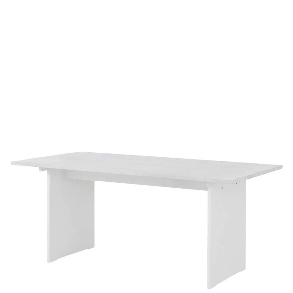 Esszimmer Wangentisch in Weiß lasiert - Vagniu^Wohnen Sale