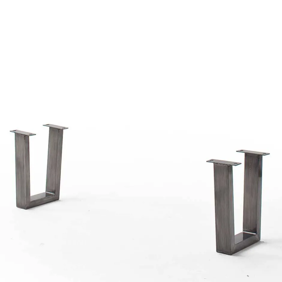 Wohnen Esszimmerbank in Akazie Grau und Altsilber - Moggia