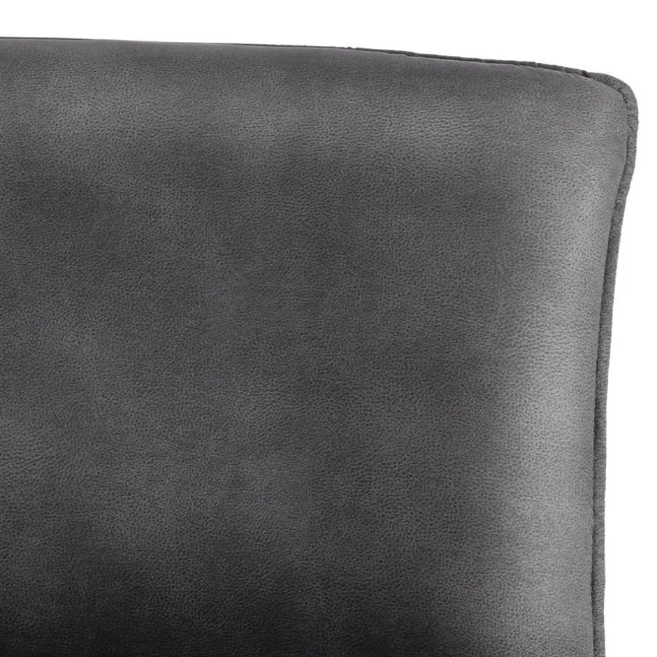 Wohnen Esszimmerbank in Dunkelgrau Microfaser - Aturin