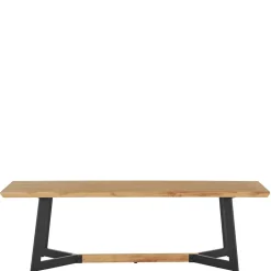 Wohnen Esszimmerbank in Eiche Optik mit Schwarz - Yasmina