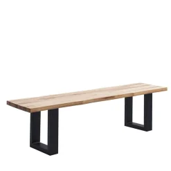 Esszimmerbank mit natürlicher Baumkante - Fronco^Wohnen