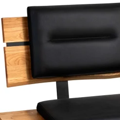 Wohnen Esszimmerbank mit Rückenlehne in Wildeiche - Piton