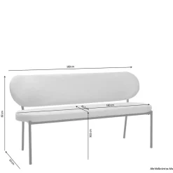 Esszimmerbank mit Rückenlehne - Filmau^Wohnen Hot