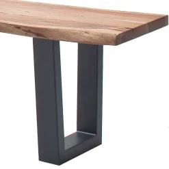 Wohnen Esszimmerbank mit Trapez-Bügelbeinen Anthrazit - Ramino