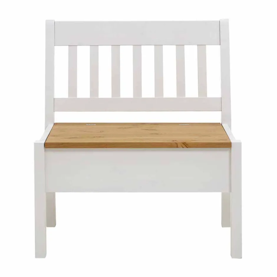 Wohnen Esszimmerbank Molzau in Weiß Kiefer massiv